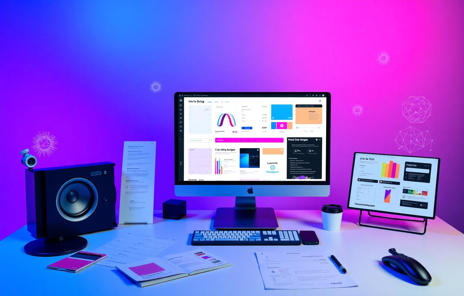 AI UX/UI Design Program — premium illustration